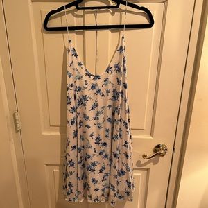 CAMI NYC blue and white mini dress